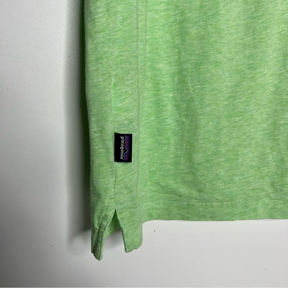 Patagonia Mens Organic Cotton Green Pocket Polo Shirt Size M - Picture 4 of 8